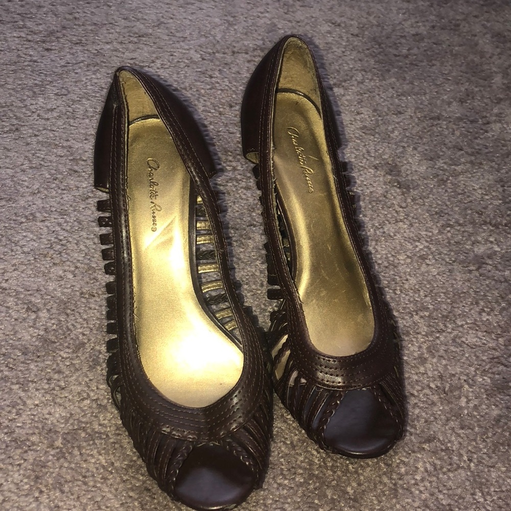 Open toes high heels